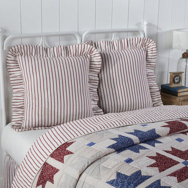 Celebration Fabric Euro Sham 26x26 VHC Brands - The Fox Decor